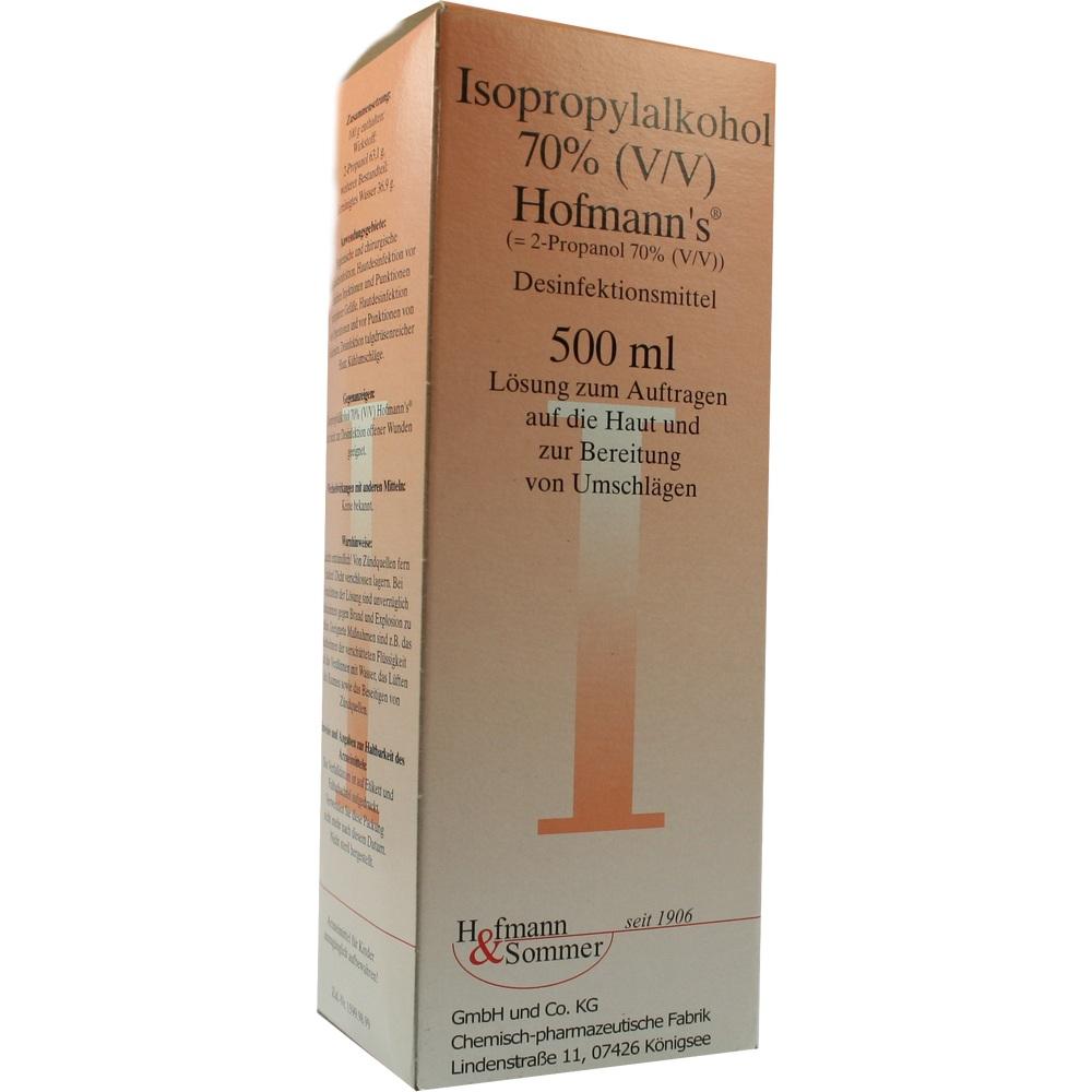 ISOPROPYLALKOHOL 70% V/V Hofmann's 500 ml Lösung