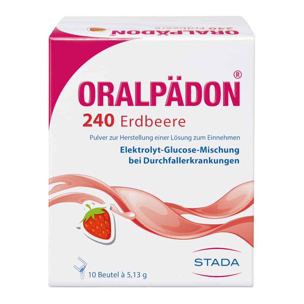ORALPÄDON 240 Erdbeere Beutel 10 St Pulver
