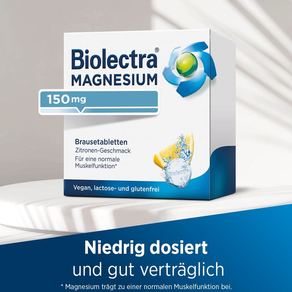 Biolectra MAGNESIUM 150mg Zitrone 40 St Brausetabletten