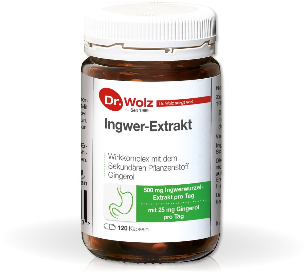 Dr. Wolz Ingwer Extrakt  120 St Kapseln
