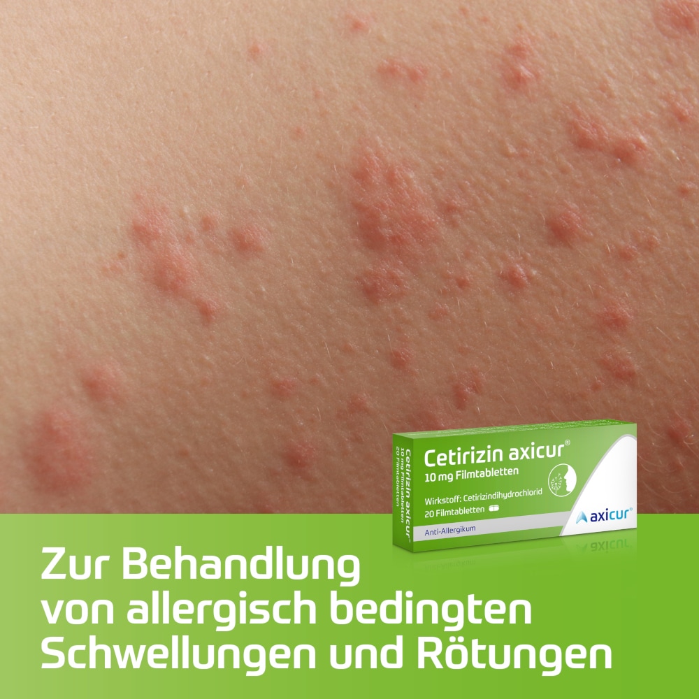 Cetirizin axicur 10 mg  20 St Filmtabletten