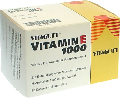 VITAGUTT Vitamin E 1000 Weichkapseln 60 St Weichkapseln