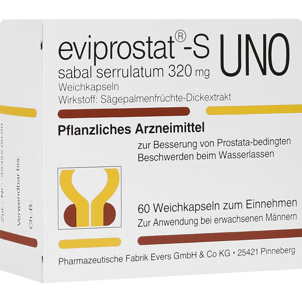 Eviprostat-S Sabal serrulatum 320 Uno 60 St Kapseln