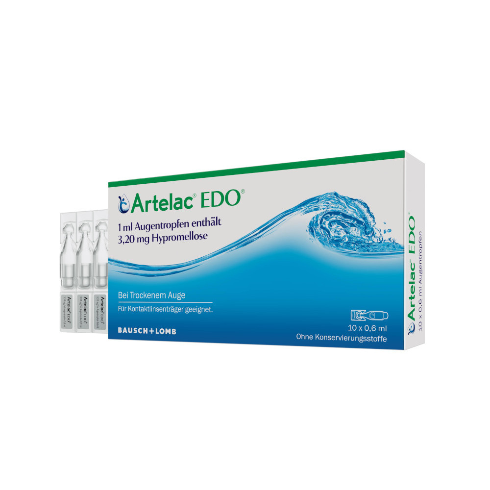 Artelac EDO Augentropfen, Tränenersatzmittel 10X0.6 ml Augentropfen