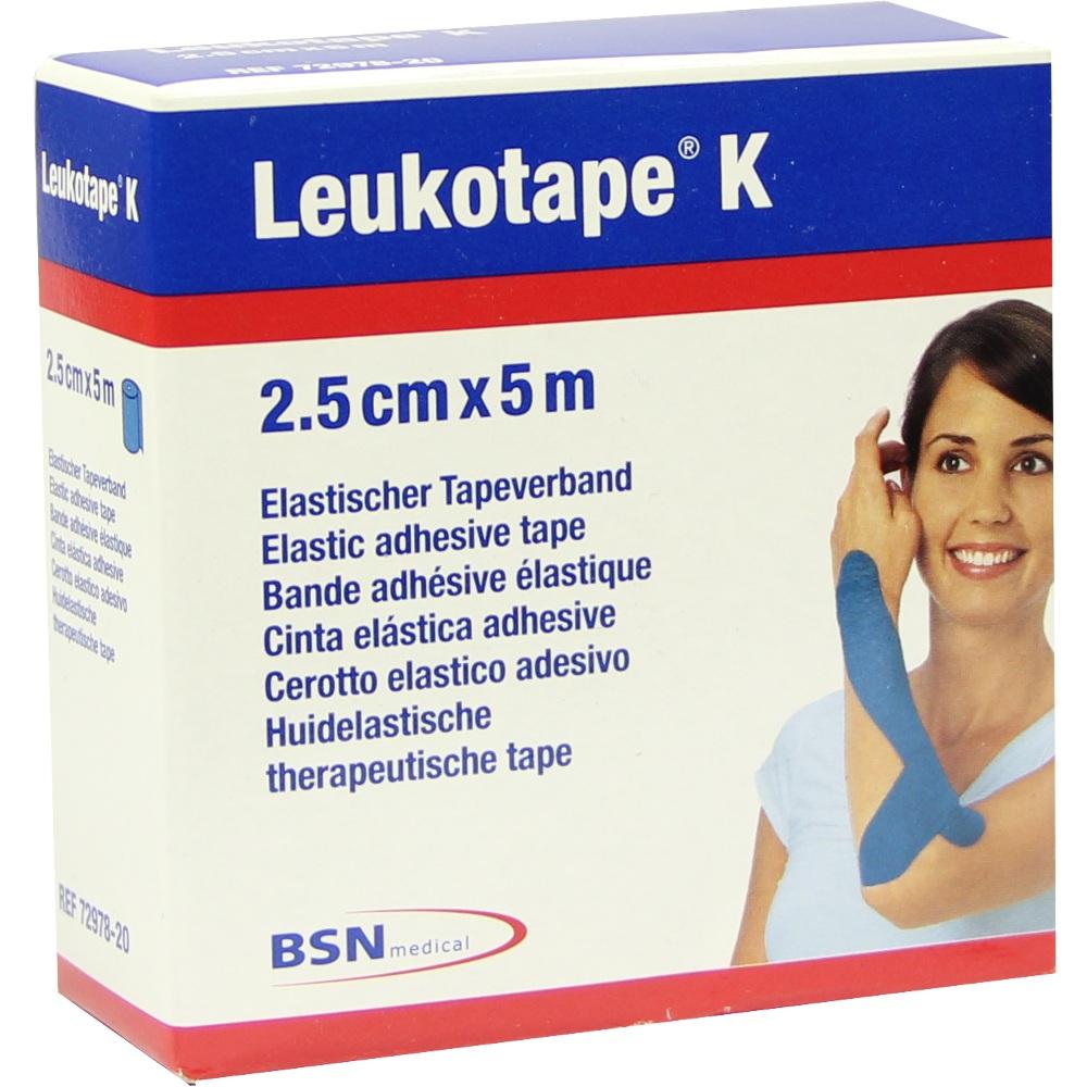 LEUKOTAPE K 2,5 cm blau 1 St Verband