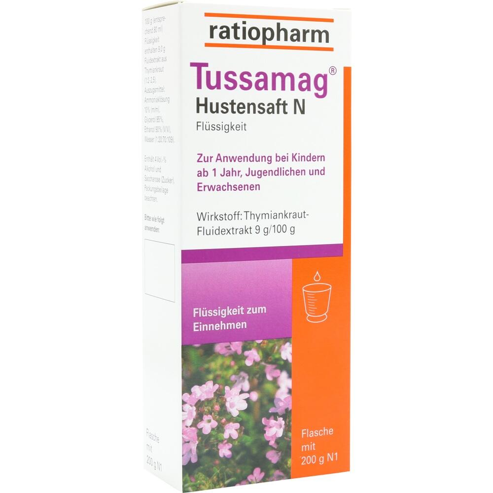 Tussamag Hustensaft N 200 g Flüssigkeit zum Einnehmen