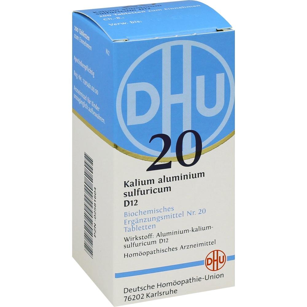 DHU Schüssler-Salz Nr. 20 Kalium alum.sulfur.D12 Tabletten 200 St Tabletten
