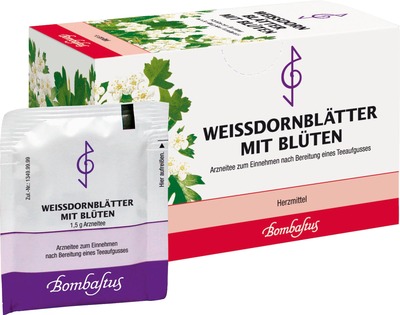 WEISSDORNBLÄTTER MIT BLÜTEN BOMBASTUS 20X1.5 g Filterbeutel