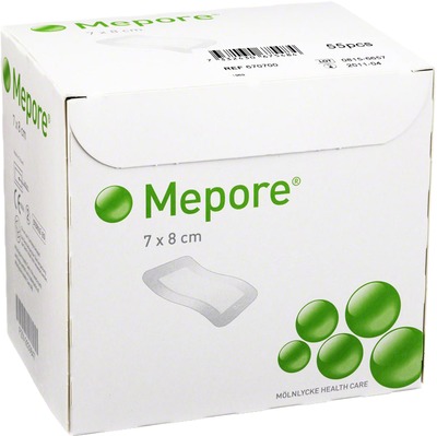MEPORE Wundverband 7x8 cm steril 55 St Pflaster