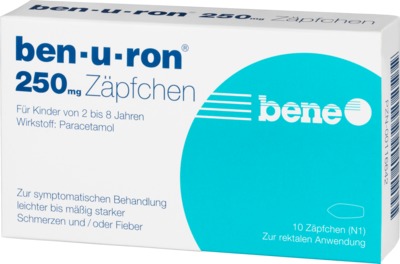 Ben-u-ron 250mg 10 St Kleinkinder-Suppositorien