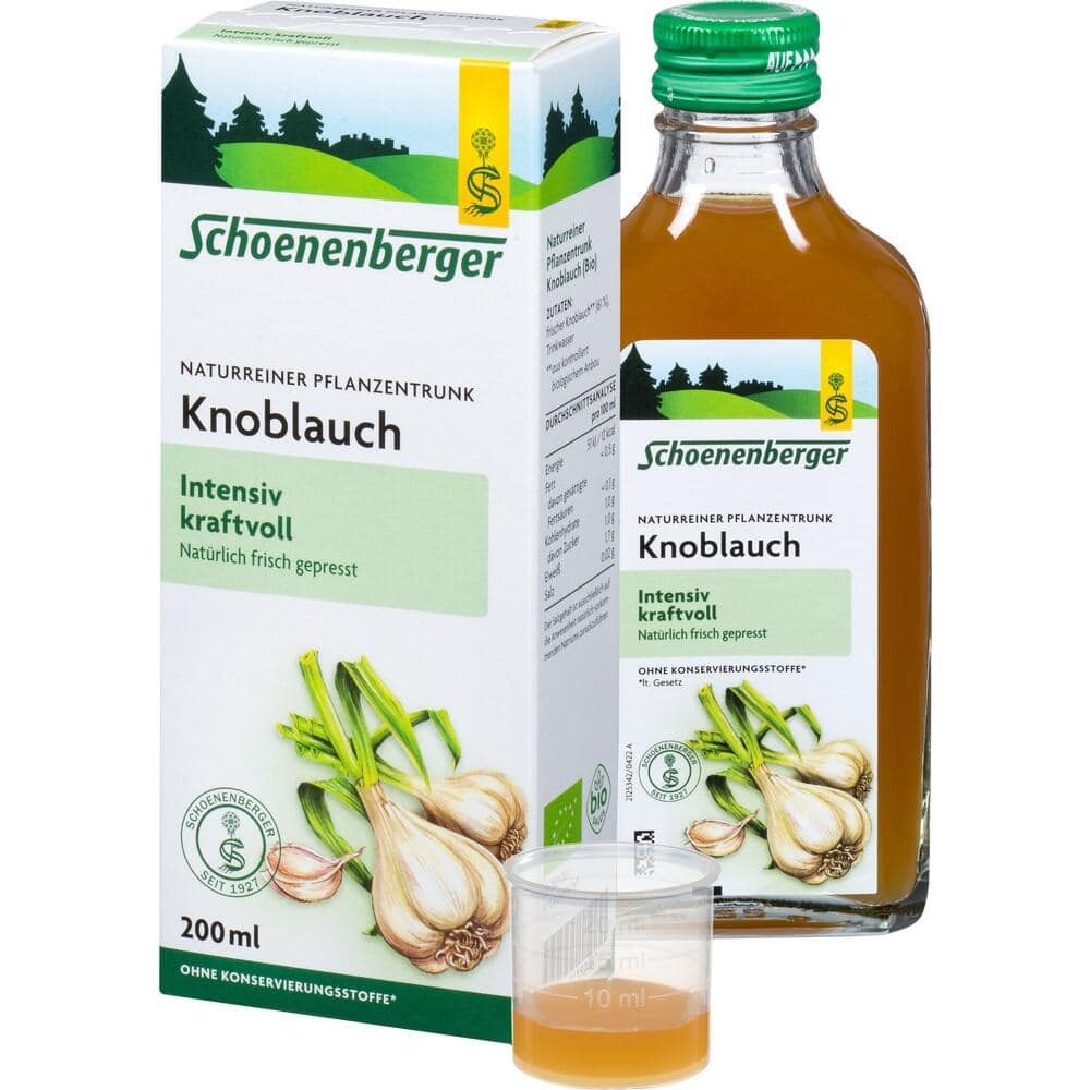 Schoenenberger Naturreiner Pflanzentrunk Knoblauch 200 ml Saft