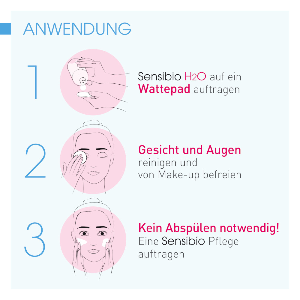 BIODERMA Sensibio H2O - Sanft reinigendes Mizellenwasser bei empfindlicher Haut 250 ml 250 ml Lösung