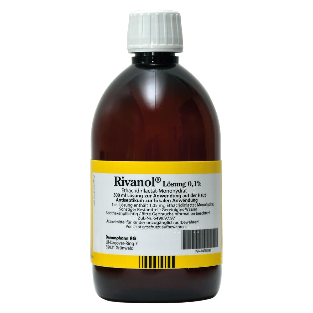 Rivanol Lösung 0,1% 500 ml Lösung