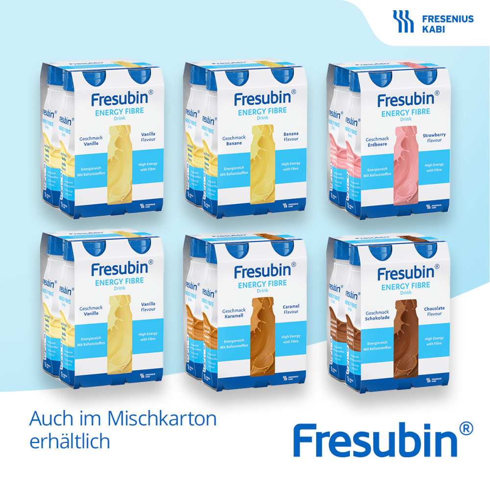 Fresubin Energy Fibre Trinknahrung Kirsche 4X200 ml Lösung