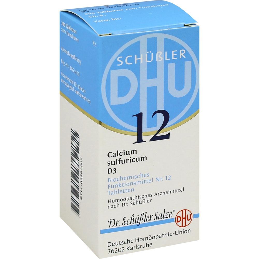 DHU Schüßler-Salz Nr. 12 Calcium sulfuricum D3 200 St Tabletten