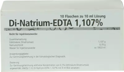 DI NATRIUM EDTA Lösung 1,107% 10X10 ml Lösung