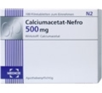 CALCIUMACETAT NEFRO 500 mg  100 St Filmtabletten