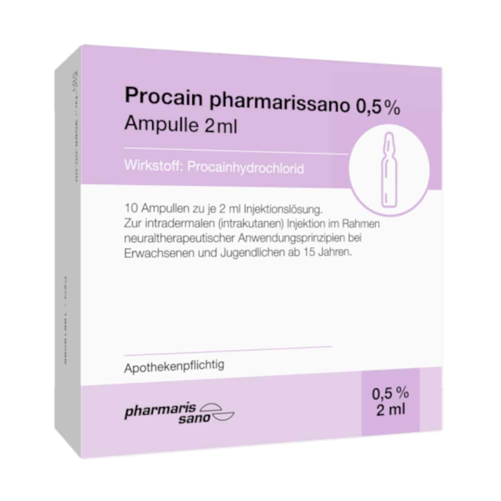 Procain 0,5% Ampulle 2ml 10X2 ml Injektionslösung