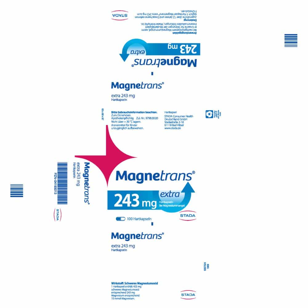 Magnetrans extra 243 mg 100 St Hartkapseln