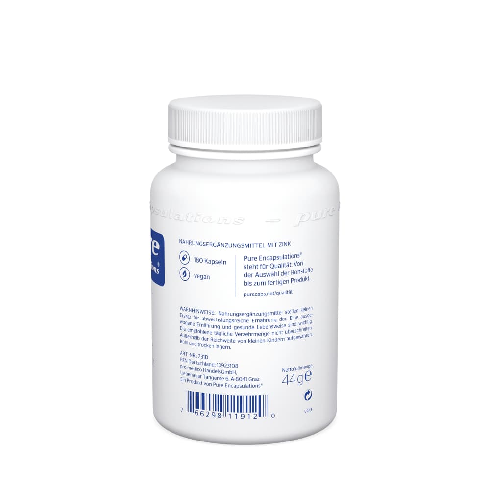 pure encapsulations Zink 180 St Kapseln