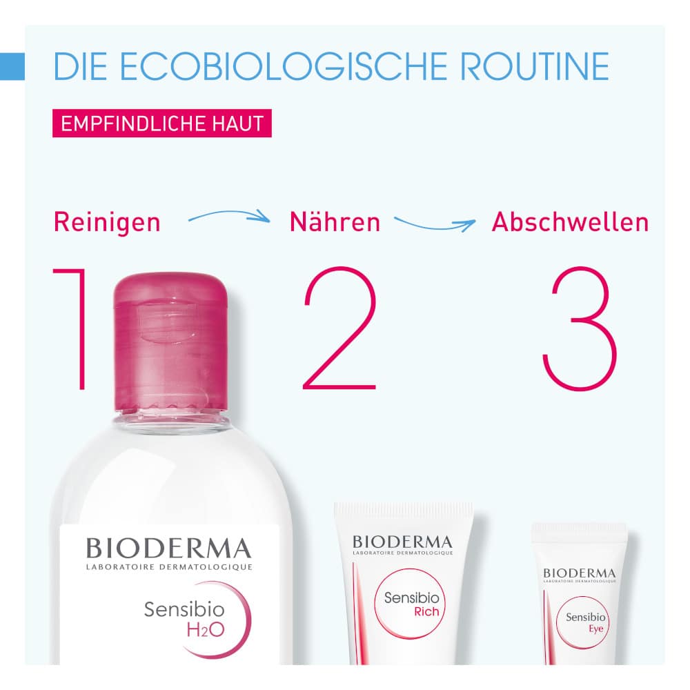 BIODERMA Sensibio H2O - Sanft reinigendes Mizellenwasser bei empfindlicher Haut 250 ml 250 ml Lösung