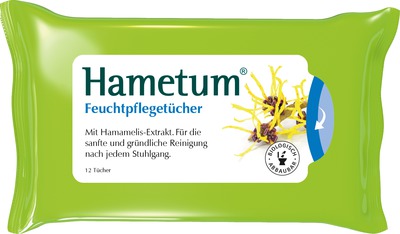 Hametum Feuchtpflegetücher mit Hamamelis 12 St Tücher