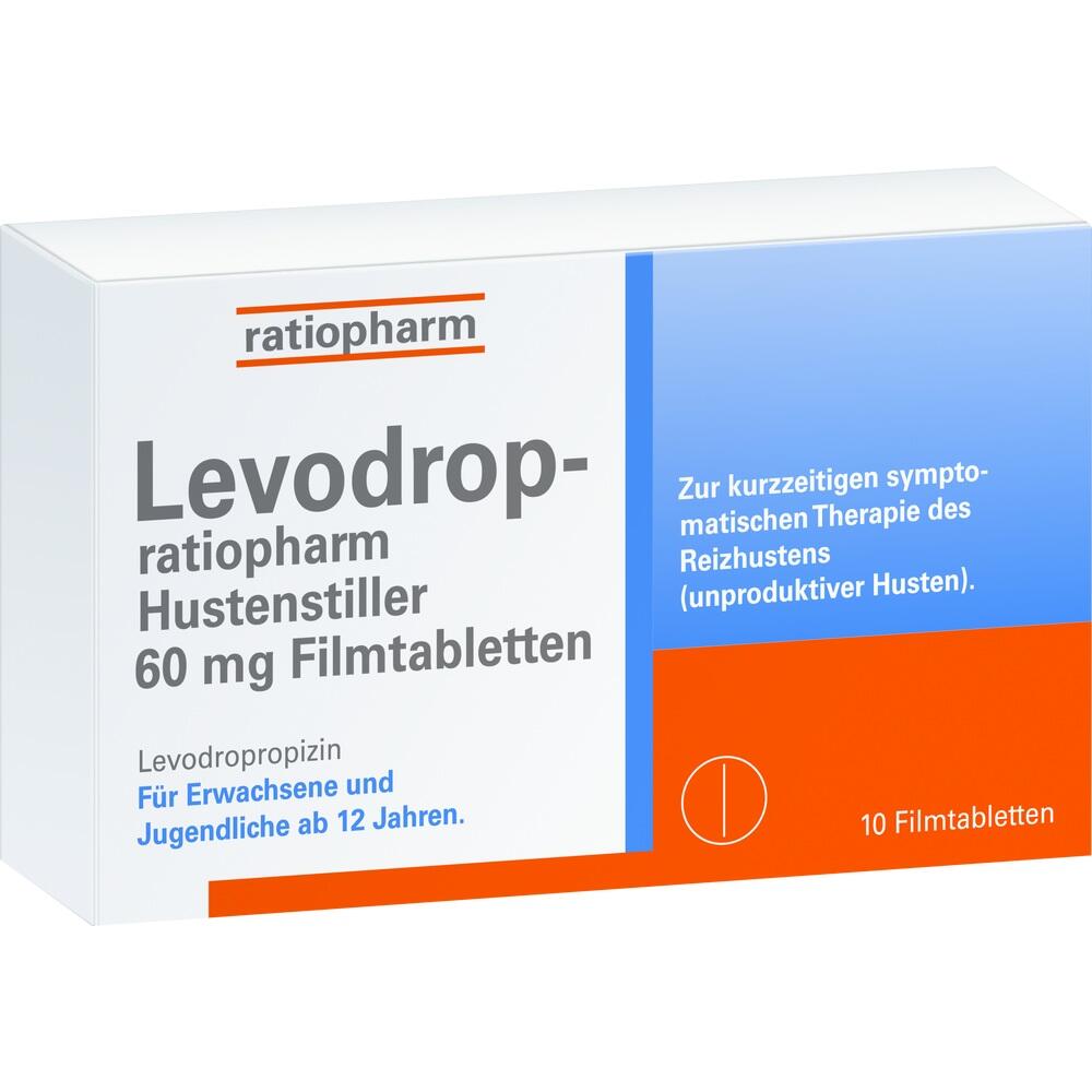 Levodrop-ratiopharm Hustenstiller 60 mg 10 St Filmtabletten