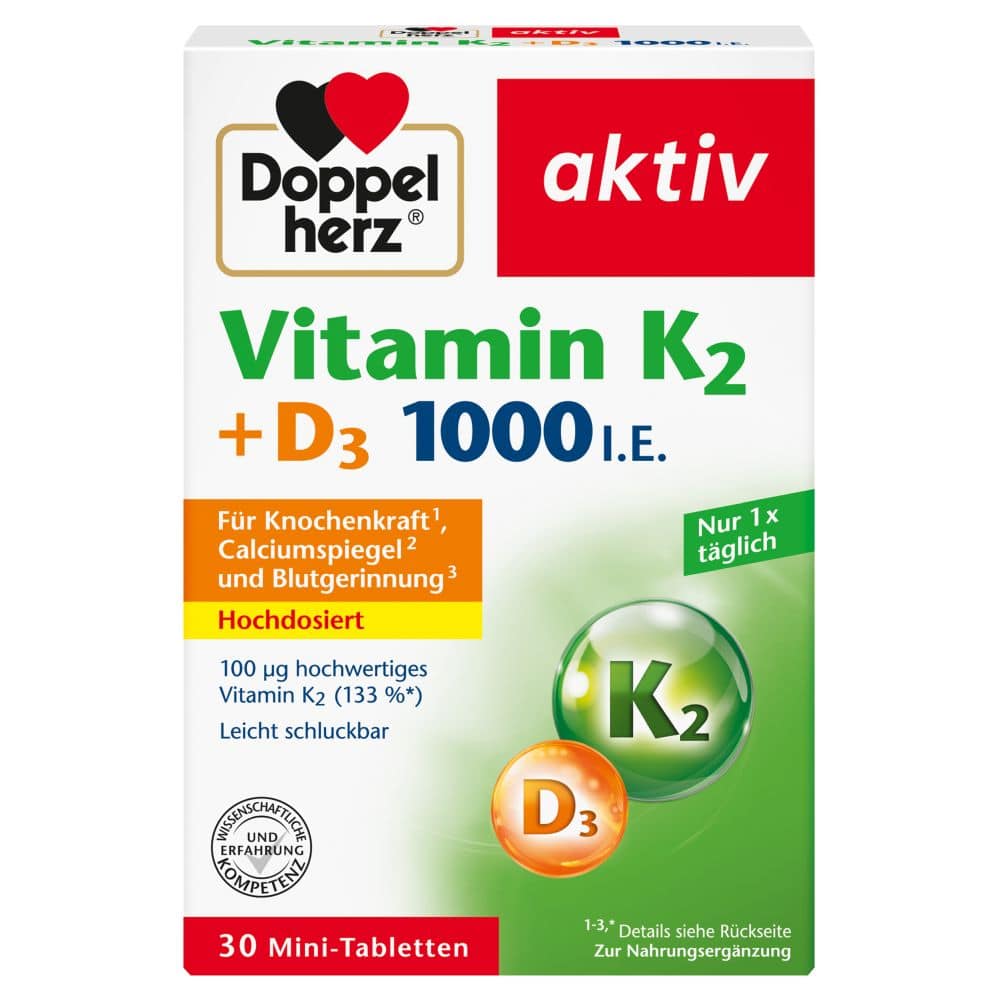 Doppelherz aktiv Vitamin K2+D3 1000 I.E.  30 St Tabletten
