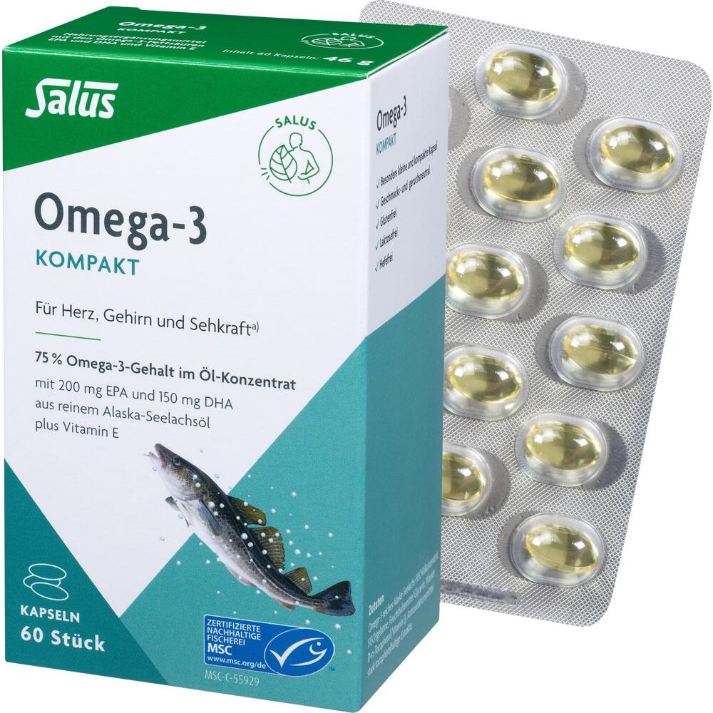 Salus Omega-3 Kompakt 60 St Kapseln