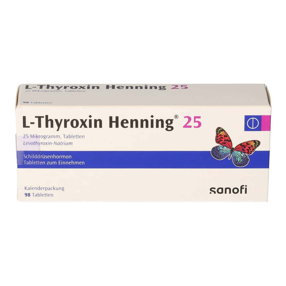 L-Thyroxin Henning 25 98 St Tabletten in Kalenderpackung