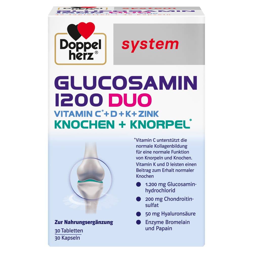 Doppelherz system GLUCOSAMIN 1200 DUO 60 St Kombipackung