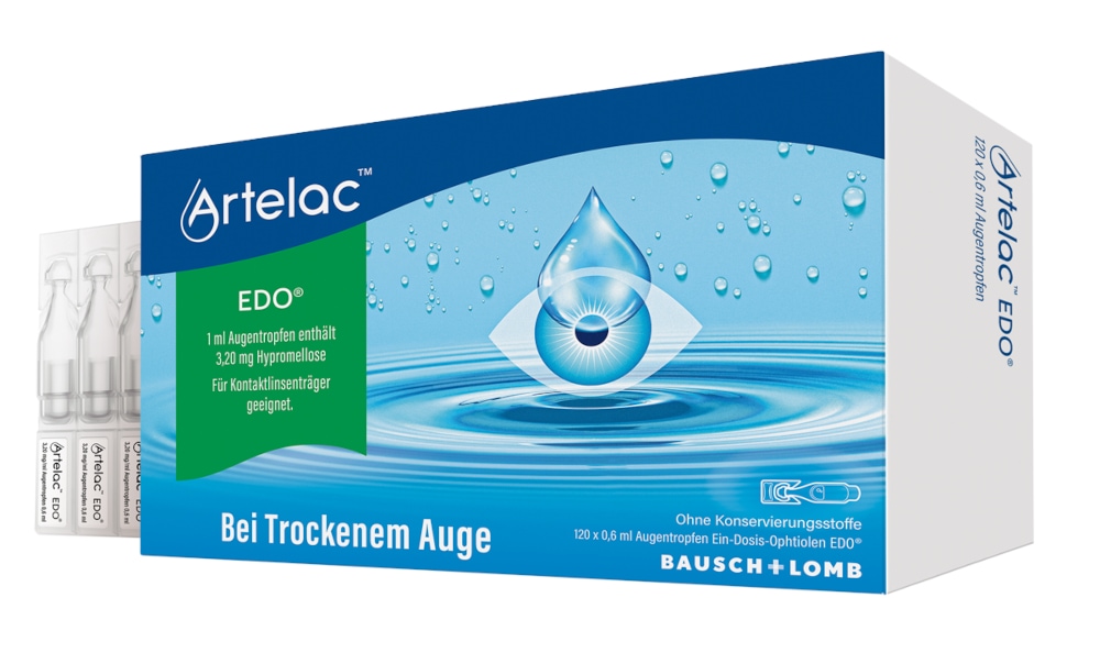 Artelac EDO Augentropfen, Tränenersatzmittel 120X0.6 ml Augentropfen