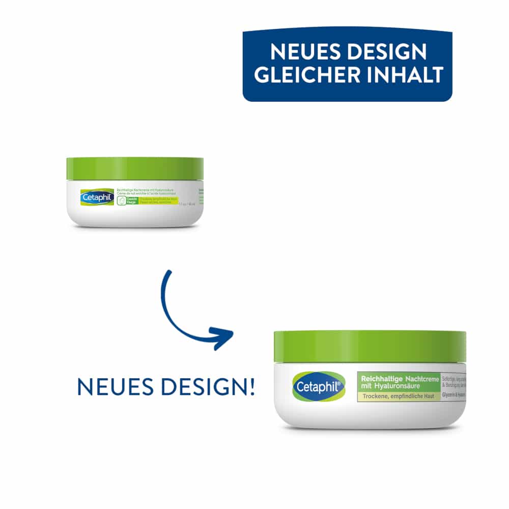Cetaphil Reichhaltige Nachtcreme mit Hyaluronsäure 48 g Nachtcreme