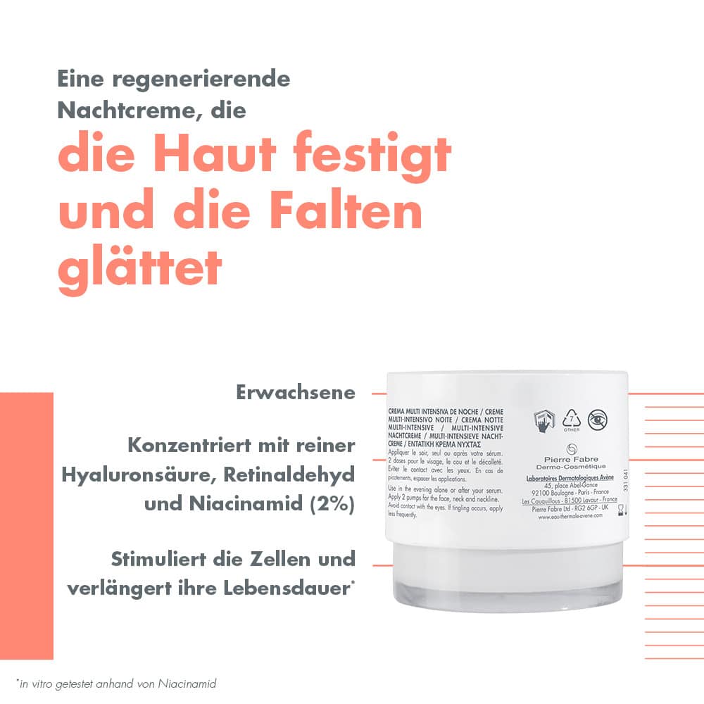 Avène HYALURON ACTIV B3 NACHTCREME 40 ml Creme