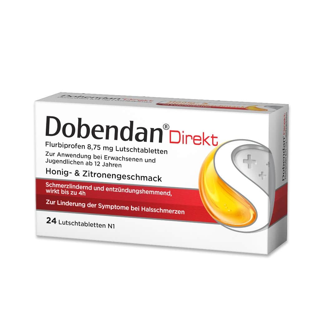 Dobendan Direkt - bei Halsschmerzen 24 St Lutschtabletten
