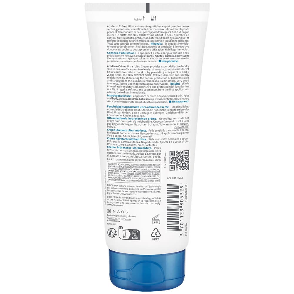 BIODERMA Atoderm Crème Ultra Feuchtigkeitsspendende Körpercreme  200 ml Creme