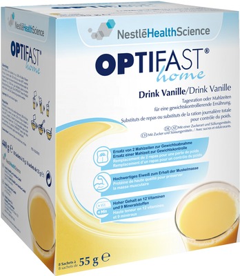 OPTIFAST DRINK Vanille 8X55 g Pulver