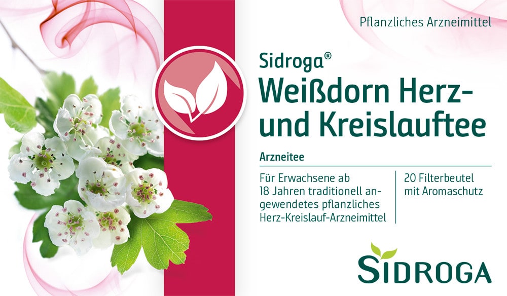 SIDROGA Weißdorn Herz- und Kreislauftee 20X1.5 g Tee