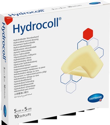 HYDROCOLL Wundverband 5x5 cm 10 St Kompressen