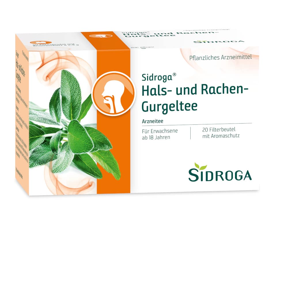 SIDROGA Hals- und Rachen-Gurgeltee Filterbeutel 20X2.5 g Tee