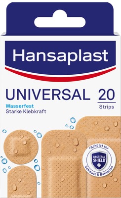 Hansaplast UNIVERSAL 20 Strips 20 St Pflaster