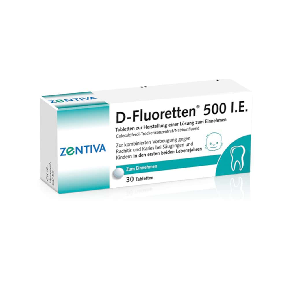 D-Fluoretten 500 I.E  30 St Tabletten