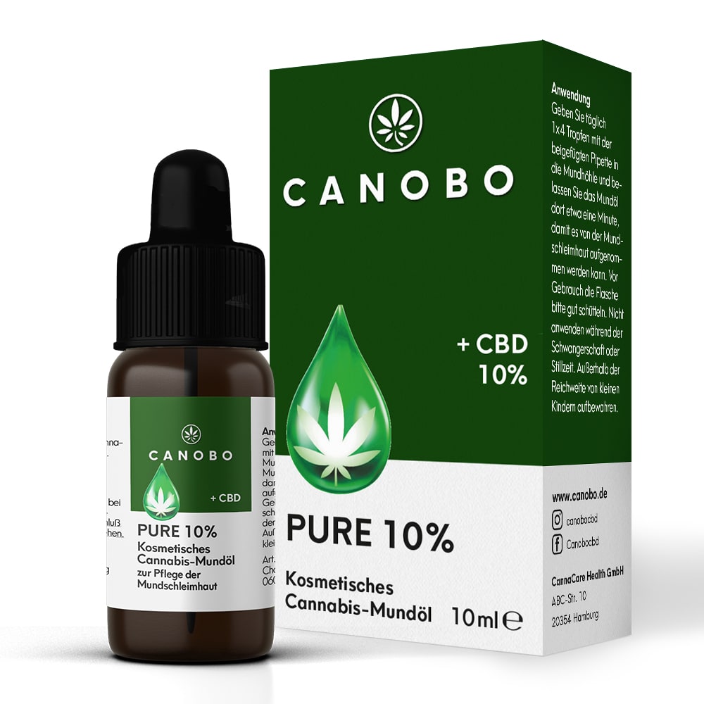 CANOBO PURE 10% CBD Kosmetisches Mundöl 10 ml Tropfen