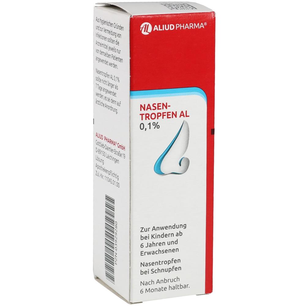 Nasentropfen AL 0,1 % bei Schnupfen
