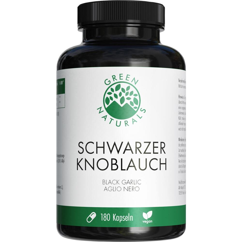 GREEN NATURALS Schwarzer Knoblauch 600mg 180 St Kapseln