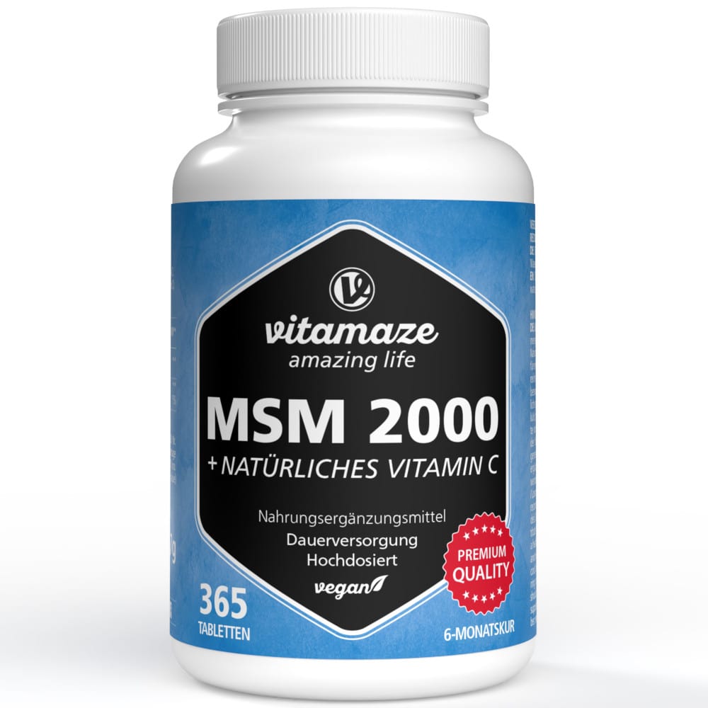 vitamaze MSM 2000 + VITAMIN C 365 St Tabletten