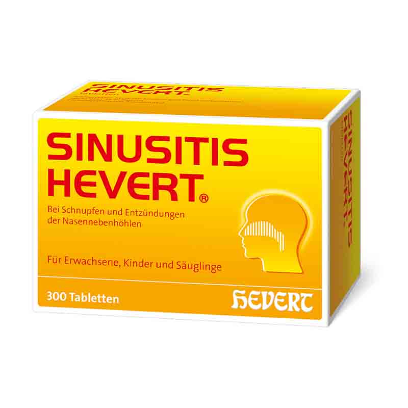 SINUSITIS HEVERT - Bei Schnupfen und Entzündungen der Nasennebenhöhlen 300 St Tabletten