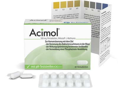 Acimol 500mg mit pH-Teststreifen 48 St Filmtabletten