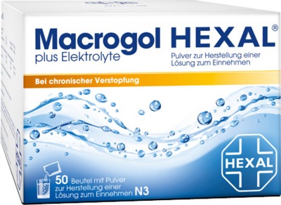Macrogol HEXAL plus Elektrolyte 50 St Pulver zur Herstellung einer Lösung zum Einnehmen