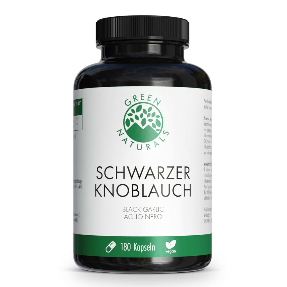 GREEN NATURALS Schwarzer Knoblauch 600mg 180 St Kapseln
